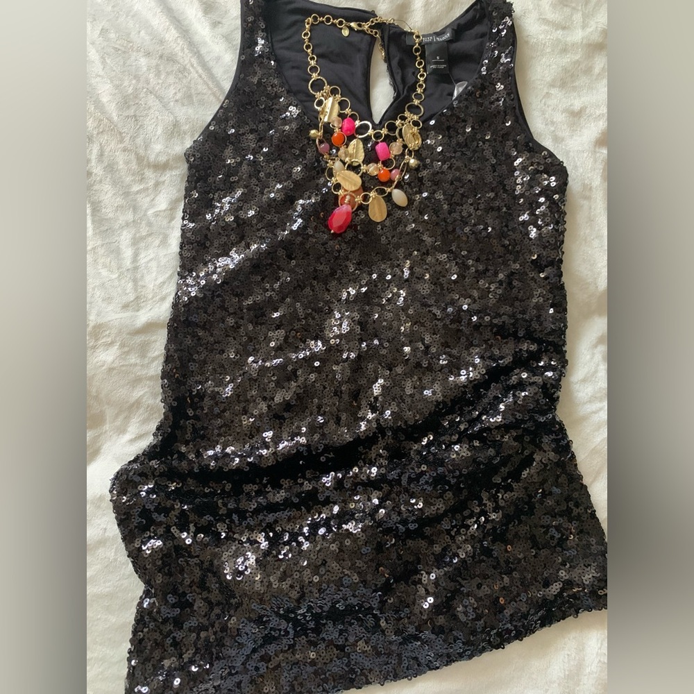 White Houseuse Black Market sequin mini dresss